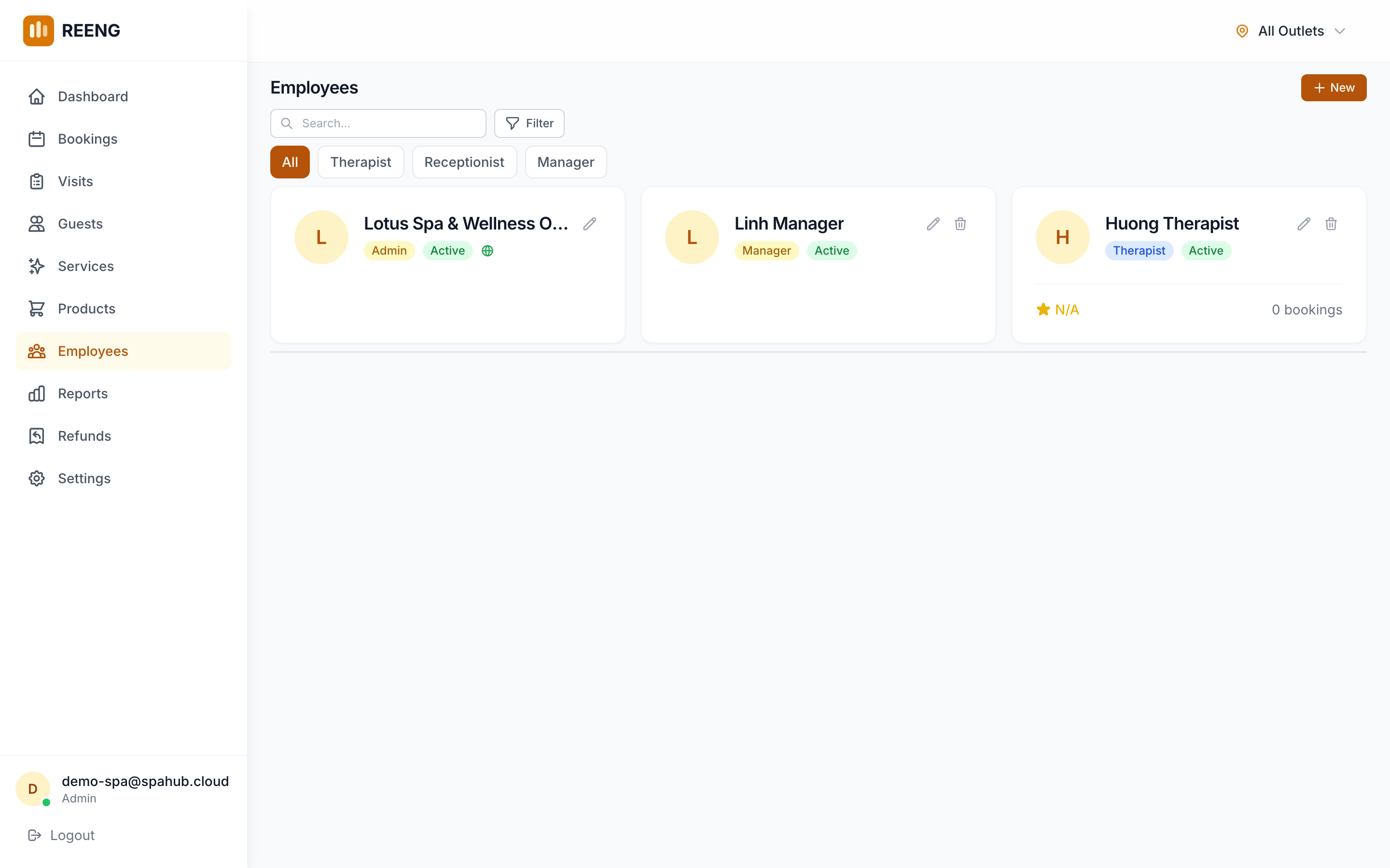 REENG staff management